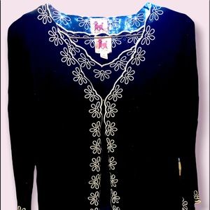 Vintage Pink Poodle Sweater Set